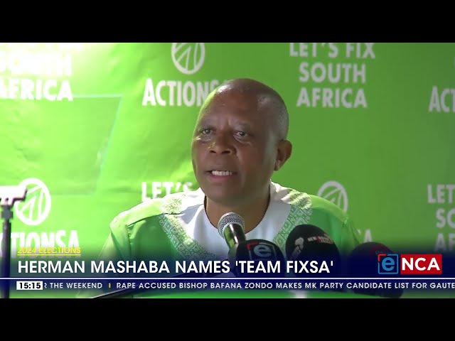 2024 Elections | Mashaba announces names for 'Team FixSA'