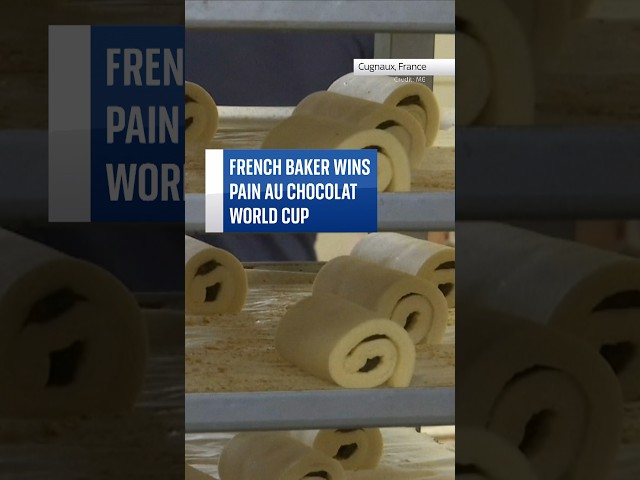 No pain, no gain! French Baker, Dimitri Bordon wins the Pain Au Chocolat World Cup. #skynews