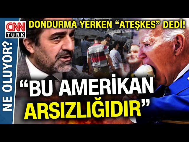 Biden Dondurma Yiyor, Gazzeliler Ölüyor! Biden'ın Dondurma Yerken, "Ateşkes" Demesi H