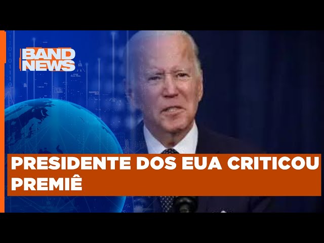 Netanyahu rebate e diz que Joe Biden está "errado" | BandNewsTV