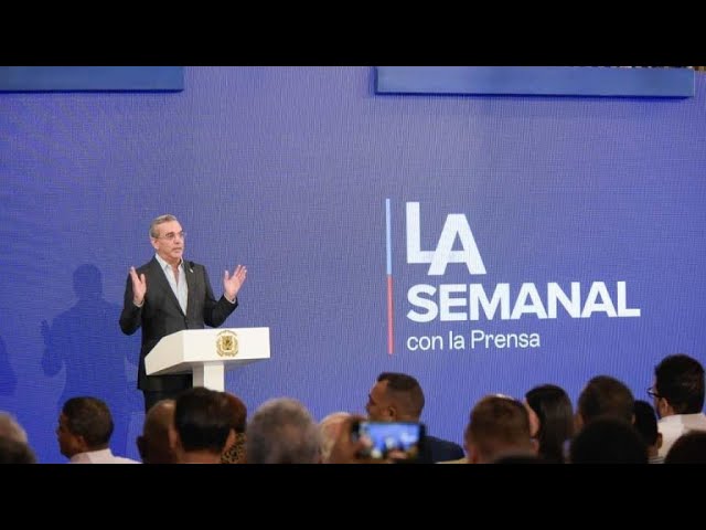 EN VIVO Presidente Abinader en "La semanal con la prensa"