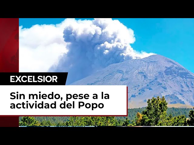 Sin miedo, pese a la actividad del Popocatépetl; 40% de familias se ha ido