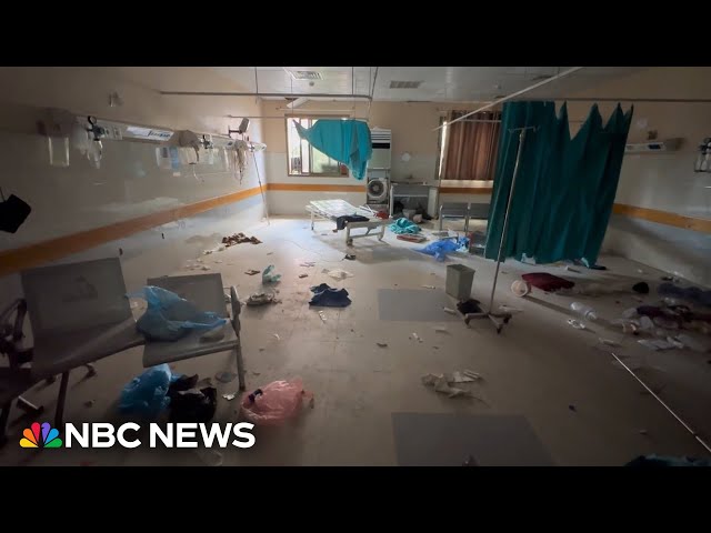 ‘They took everything’: Scenes of destruction at Nasser Hospital after siege