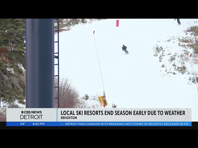 Metro Detroit ski resorts end season early due to lack of snow