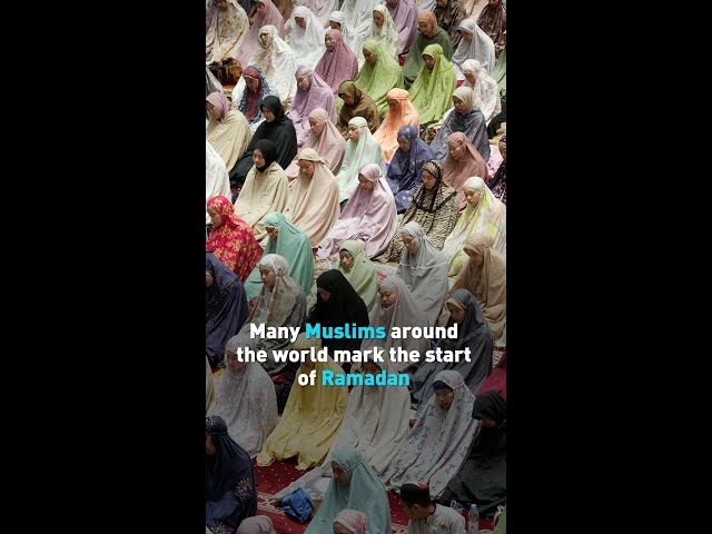 Many Muslims around the world mark the start of Ramadan