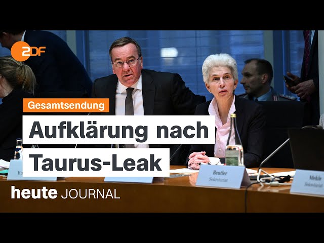 heute journal vom 11.03.2024 Taurus-Abhöraffäre, Schutz von kritischer Infrastruktur, Migration