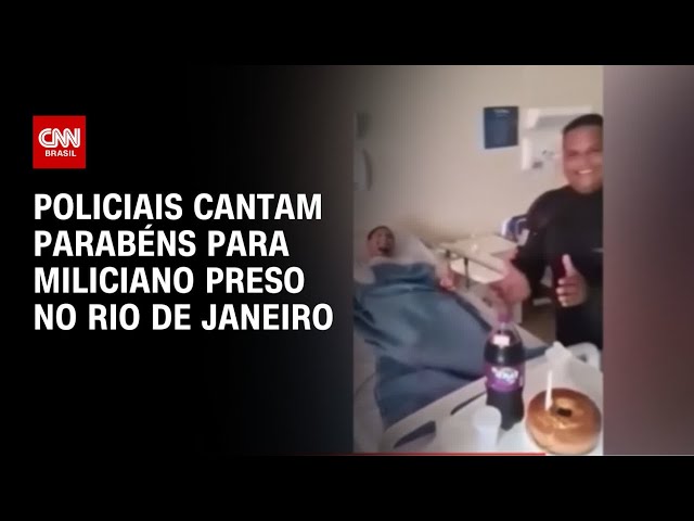 Policiais cantam parabéns para miliciano preso no Rio de Janeiro | CNN PRIME TIME