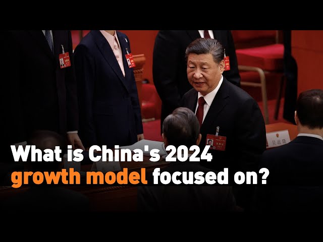 What is China's 2024 growth model focused on?