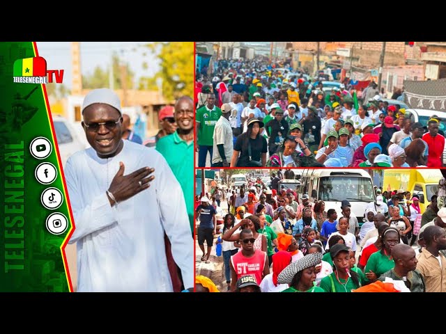 Rufisque-Caravane Khalifa 2024: la population sort en masse pour accueillir leur leader...