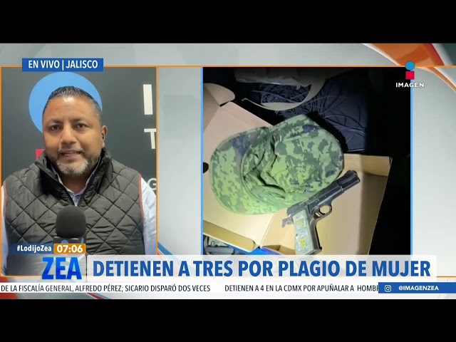 Detienen a tres hombres por el plagio de una mujer en Jalisco | Noticias con Francisco Zea