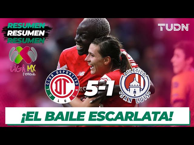 Resumen y goles | Toluca 5-1 San Luis | CL24 Liga MX Femenil J10 |TUDN