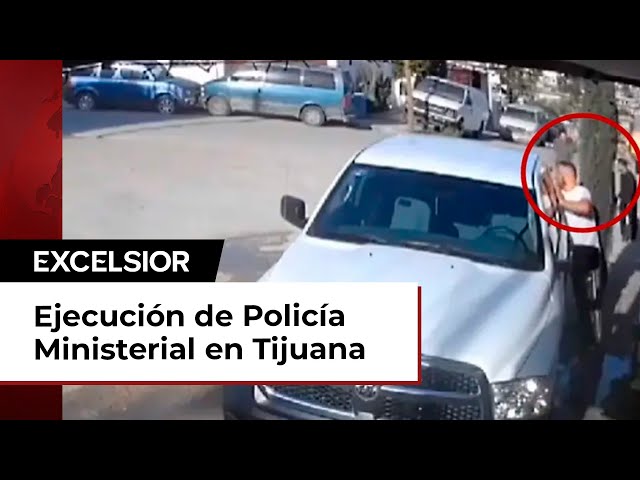 Ejecución de Policía Ministerial en Tijuana cuando lavaba su patrulla