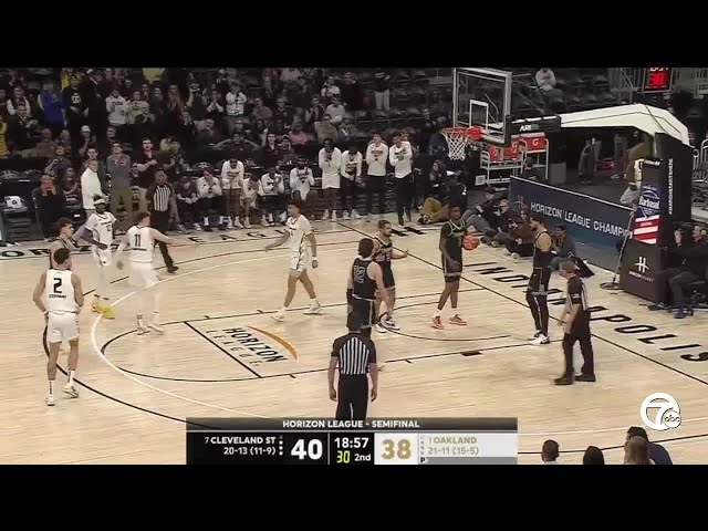 One win 'til the Dance: Oakland tops Cleveland State in Horizon League semifinals