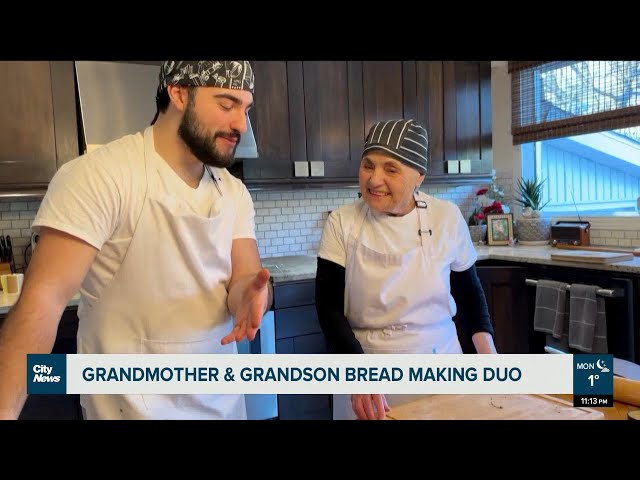 Montreal grandmother-grandson bread making duo