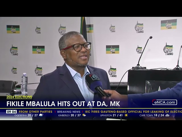 Fikile Mbalula hit out at DA and MK Party