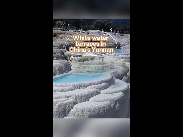 White water terraces in China's Yunnan