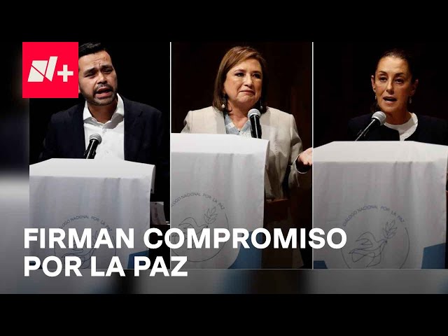 Candidatos a la presidencia firman Compromiso por la Paz y dieron a conocer propuestas de seguridad