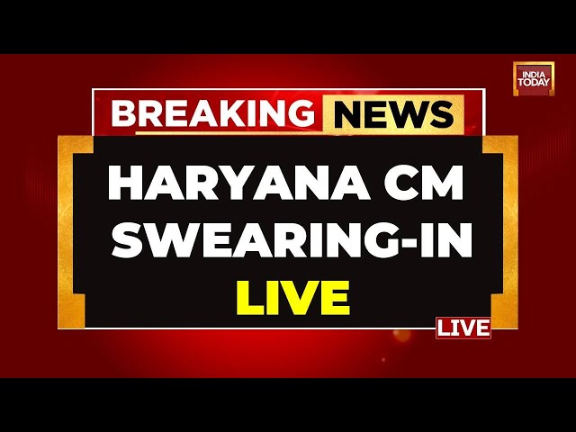 Haryana political crisis Live: BJP's Nayab Saini stakes Oath As Haryana CM | Swearing-in Ceremo