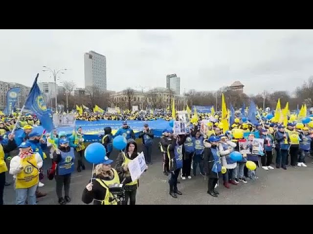 Les travailleurs de la santé ont manifesté en Roumanie