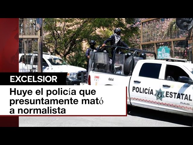 Se fuga policía de Guerrero acusado de asesinar a normalista