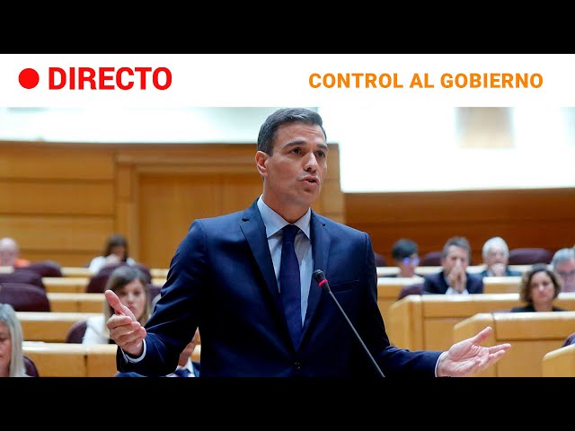 SENADO  EN DIRECTO: SESIÓN de CONTROL al GOBIERNO que acude PEDRO SÁNCHEZ | RTVE Noticias