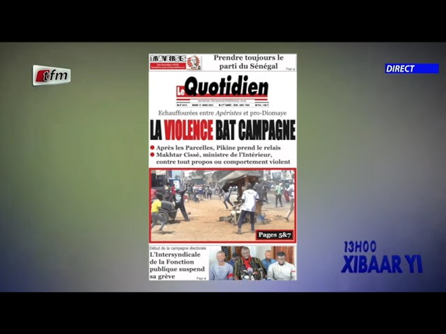 Revue de Presse du 12 Mars 2024 présenté par Mamadou Mouhamed Ndiaye