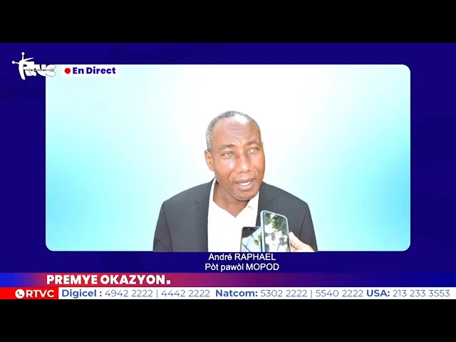 Reyaksyon André RAPHAËL Pòt pawòl MOPOD sou dezisyon Otorite yo nan CARICOM ak plizyè pèsonalite