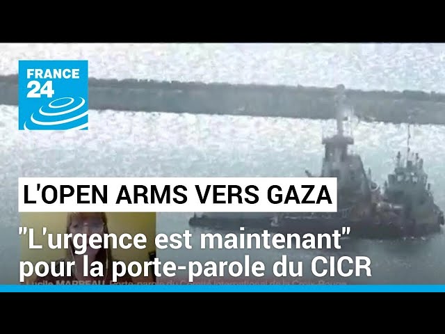 Premier navire d'aide humanitaire : l'Open Arms navigue de Chypre vers Gaza • FRANCE 24