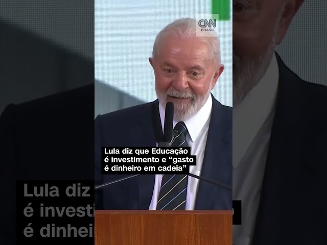 #Shorts - Lula defende investimento em educação e diz que "gasto" é utilizar o dinheiro em