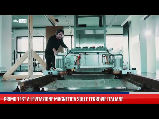 Primo test a levitazione magnetica sulle ferrovie italiane