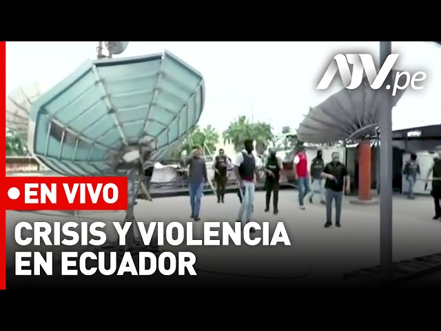 Crisis y violencia en Ecuador: delincuentes toman estación de TV y universidad pública