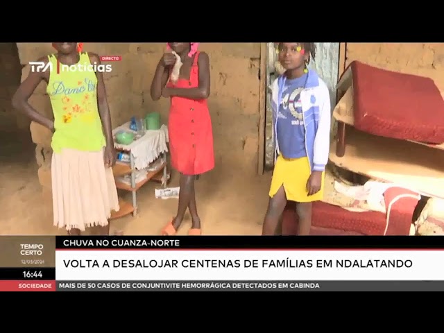 Chuva no Cuanza-Norte volta a desalojar centenas de famílias em Ndalatando