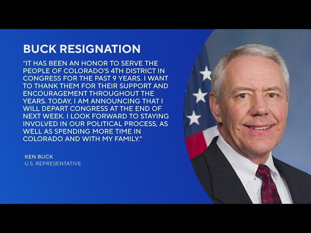 Congressman Ken Buck announces resignation from Congress