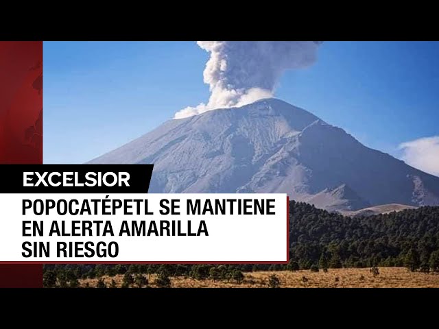 Volcán Popocatépetl festeja su cumpleaños con actividad moderada