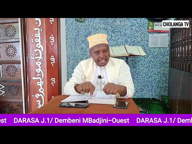 RAMADAN2024, J+1: Dars avec Oustadh Chabani Ibrahim Tamou Dembeni Mbadjini