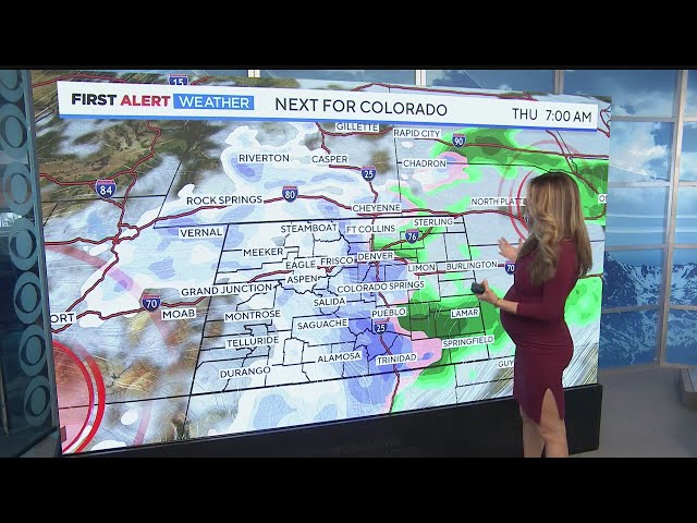 Snowstorm moves into Colorado on Wednesday and Thursday