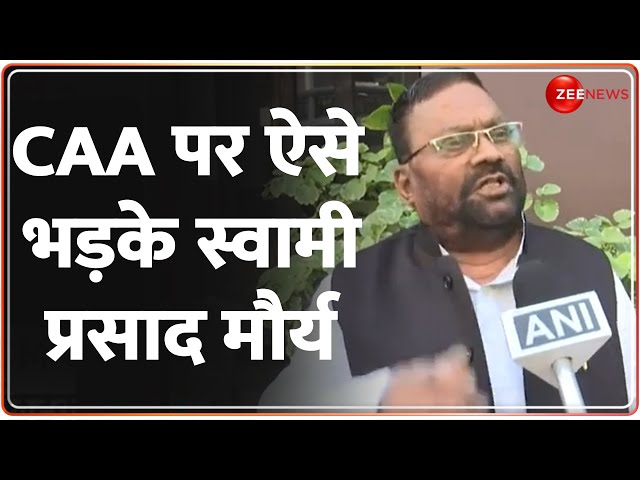 Swami Prasad Maurya Reaction on CAA: CAA पर ऐसे भड़के स्वामी प्रसाद मौर्य |Citizenship Amendment Act