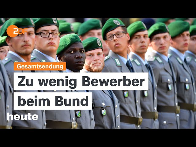 heute 19:00 Uhr vom 12.03.2024 Bundeswehr braucht Verbesserungen, Ukraine-Krieg, GDL-Streik