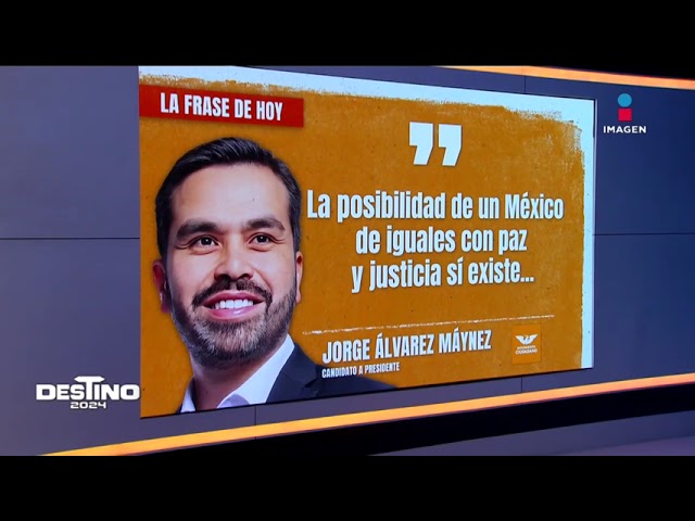 Álvarez Máynez dice que es posible construir condiciones de paz y justicia en México