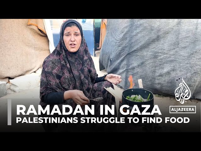 Ramadan in Gaza: Palestinians struggle to find food to break fast