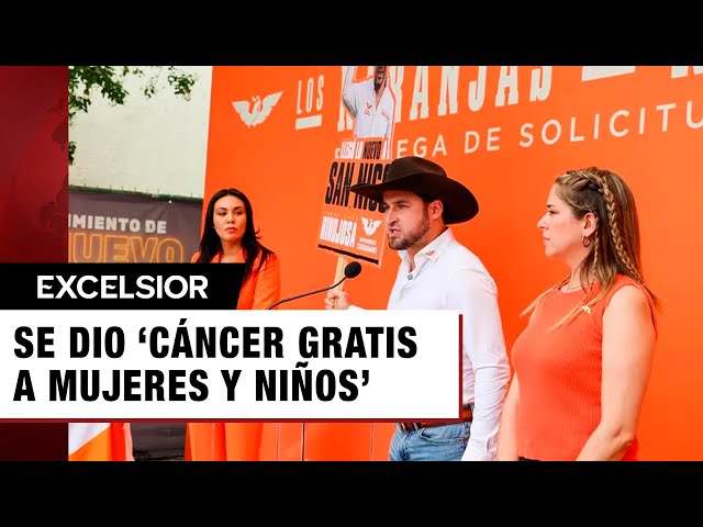 Se le chispoteó… Se dio ‘cáncer gratis a mujeres y niños’ en NL, afirma candidato de MC