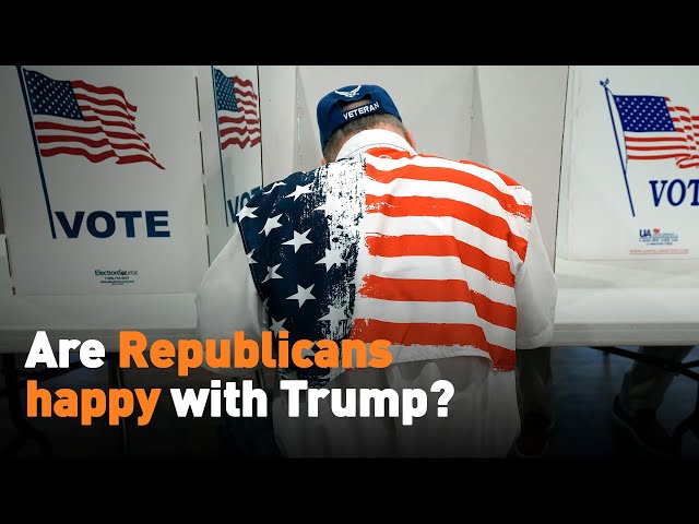 Are Republicans happy with Trump?