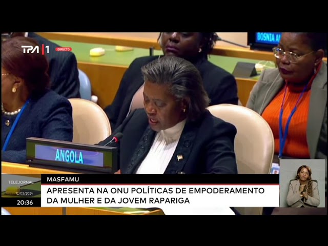 MASFAMU apresenta na ONU Políticas de empoderamento da mulher e da jovem rapariga