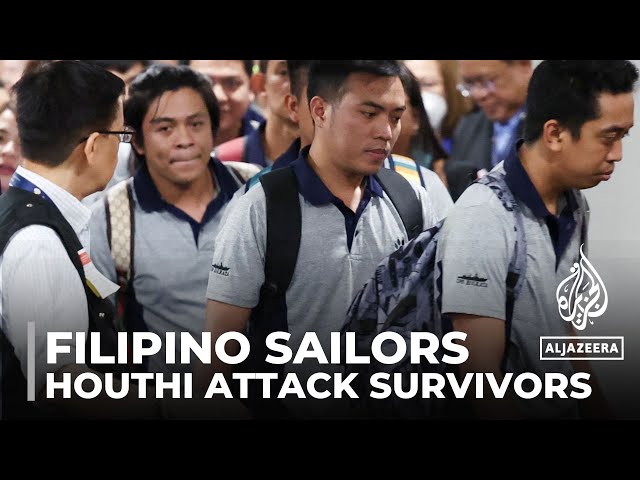 Filipino sailors arrive home: 11 crewmen survived Houthi attack in the Red Sea