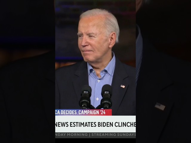 Biden clinches Democratic nomination, CBS News estimates #shorts