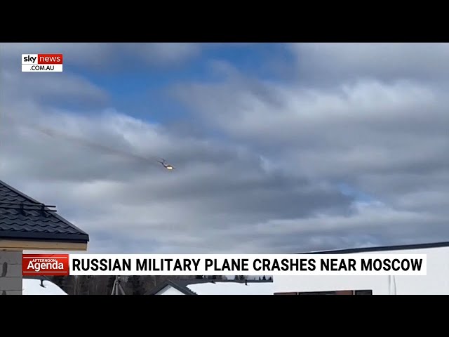 Russian military plane crashes near Moscow