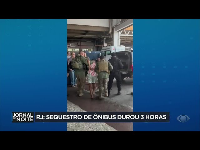 RJ: Sequestro de ônibus em rodoviária durou 3 horas e acabou com 2 feridos