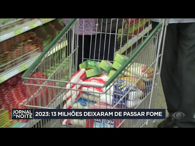 2023: 13 milhões deixaram de passar fome