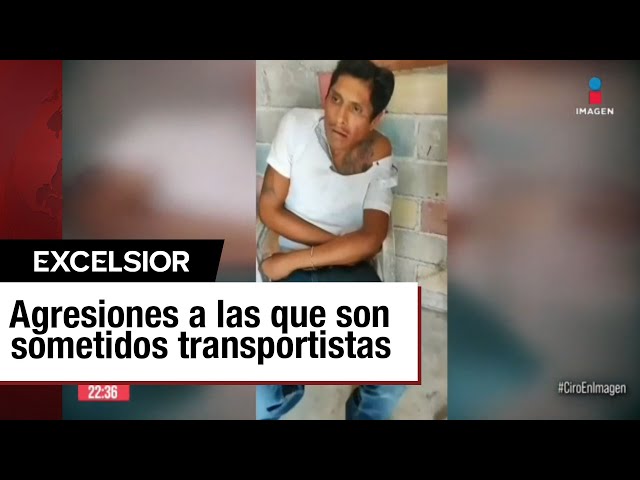 Nuevo video de agresión de extorsionadores a transportistas en Acapulco