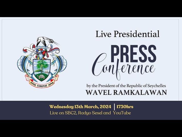 SBC LIVE | PRESIDENTIAL PRESS CONFERENCE- 13.03.2024